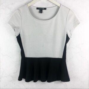 [F21] Classic Peplum Top